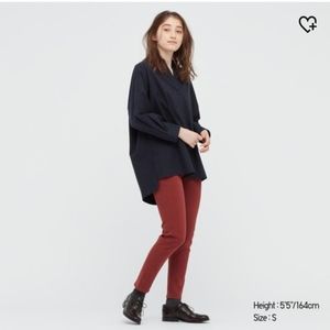 Uniglo Navy skipper collar shirt